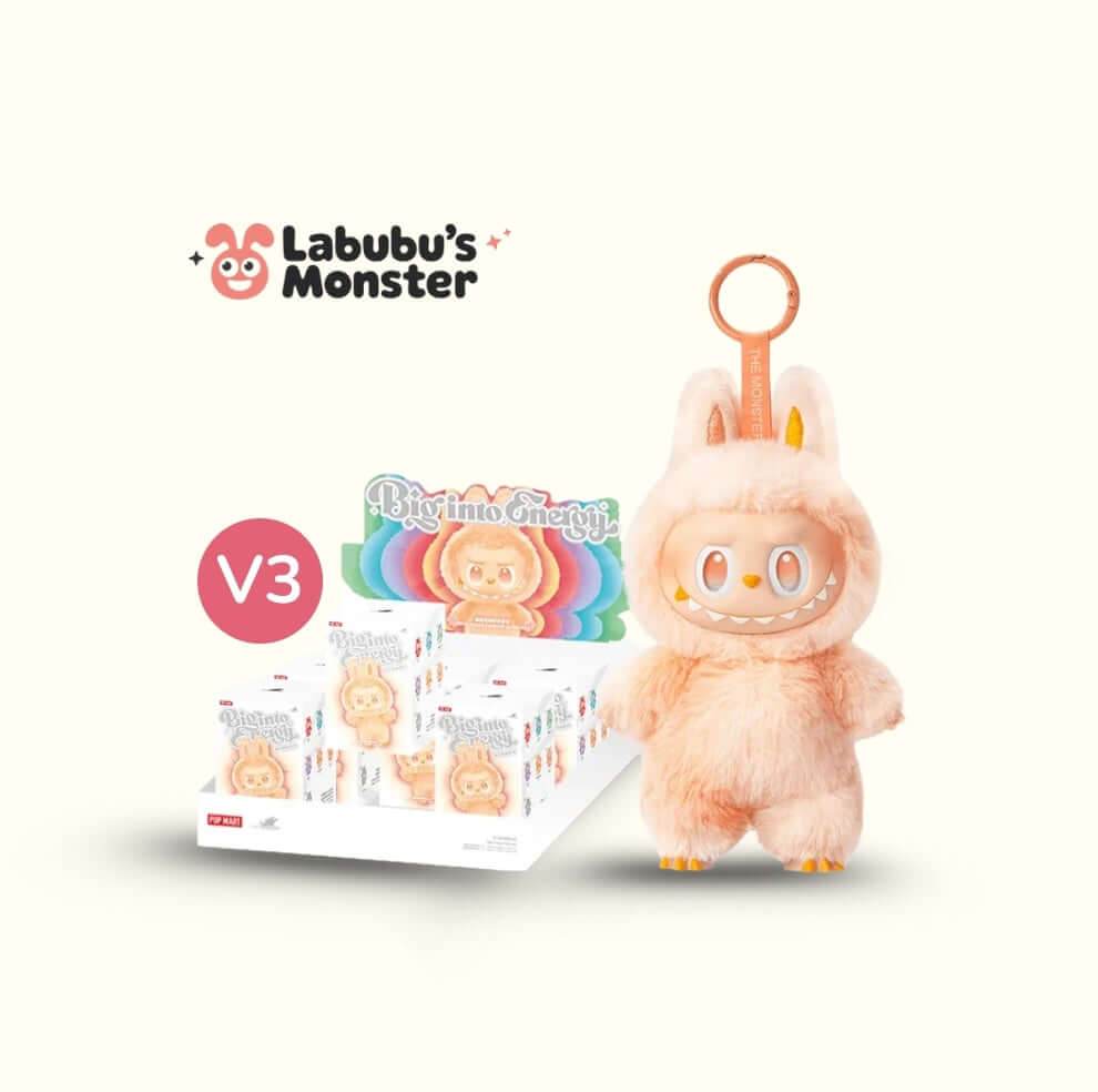 The Monsters Authentic Big into Energy Series V3 Vinyl Plush Pendant Blind Box (New, Sealed) 15cm | LaBuBu Dolls - LaBuBu