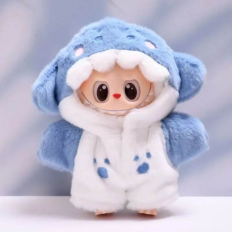 Labubu Clothes Doll Shark Cute Cartoon Toy Baby and Plush Outfit - LaBuBu