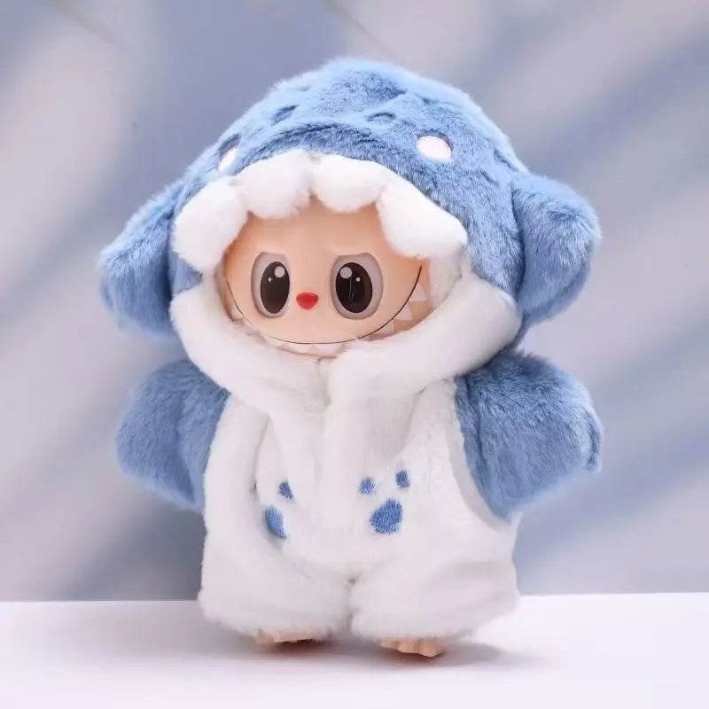 Labubu Clothes Doll Shark Cute Cartoon Toy Baby and Plush Outfit - LaBuBu
