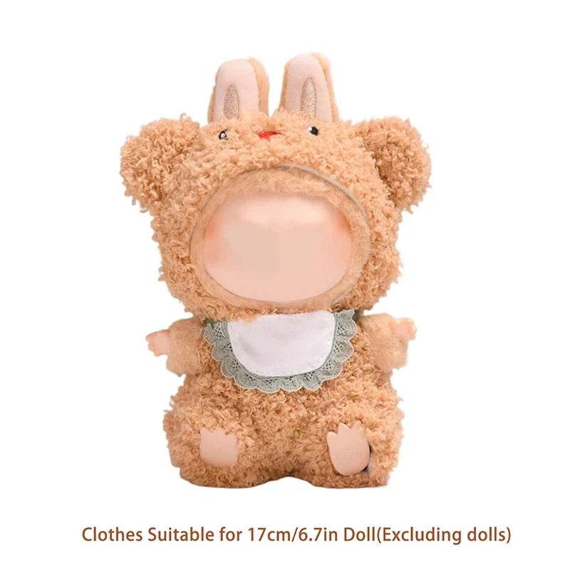 17cm Mini Plush Doll'S Clothes Outfit Accessories For Labubu Clothes Time To Chill Doll Clothes - LaBuBu