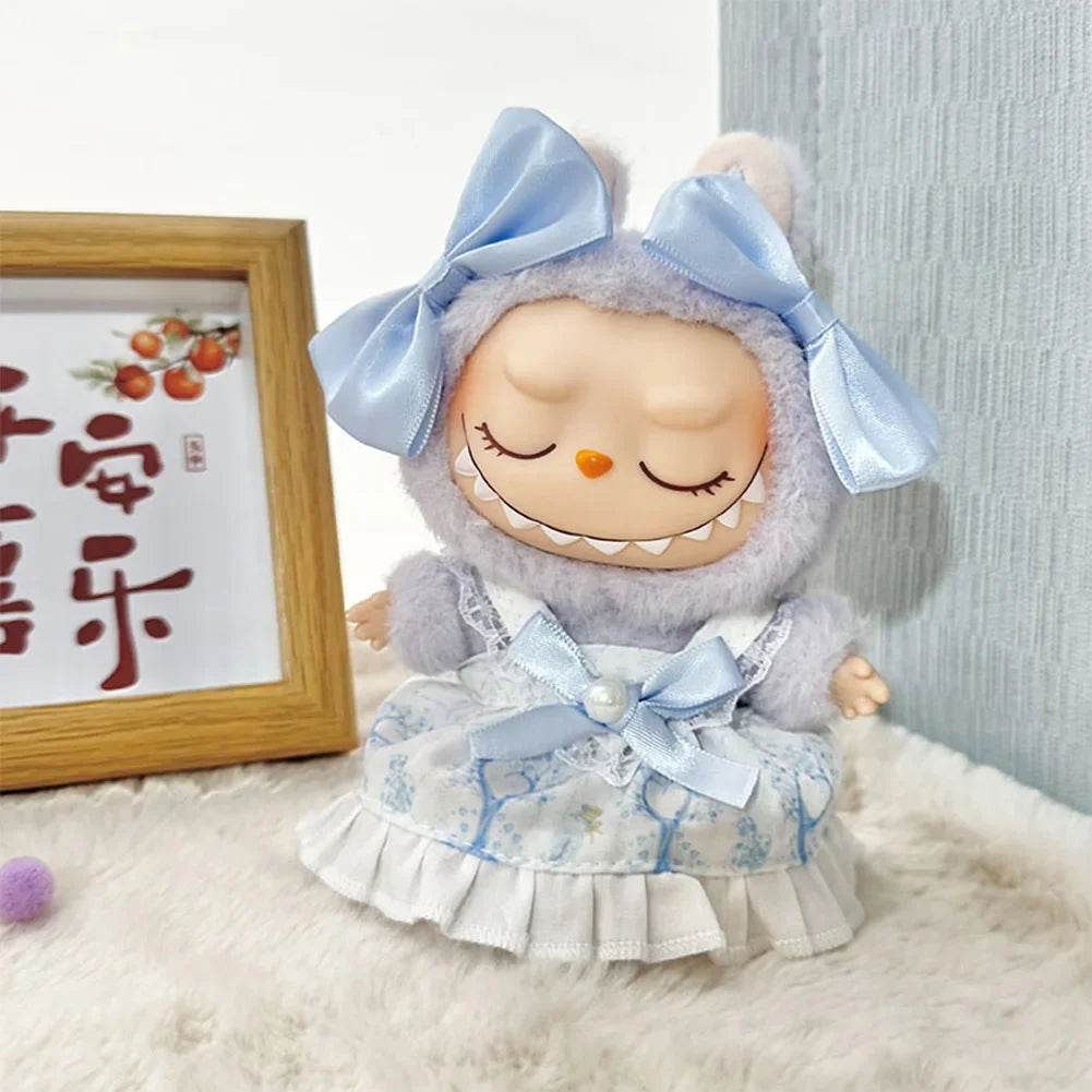 17cm LaBuBu Clothes Outfit Accessories For Korea Kpop Exo Labubu Idol V1 V2 Strap skirt set Clothing Gift - LaBuBu