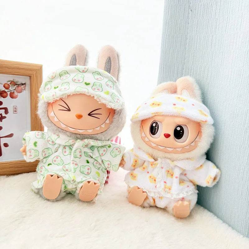 Labubu Clothes Cute Pajamas three piece to suit 15cm/17cm V1 V2 V3 - LaBuBu