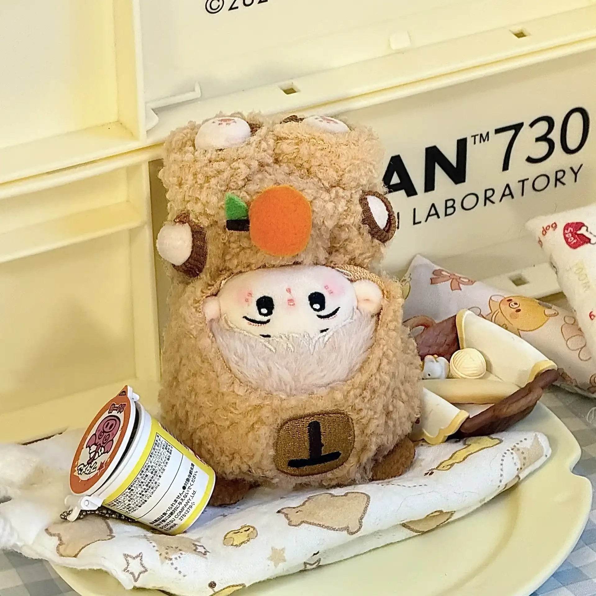 LaBuBu Clothes For 17CM Labubu Capibara 3 piece Set Jumpsuit Kawaii Headwear Camera - LaBuBu