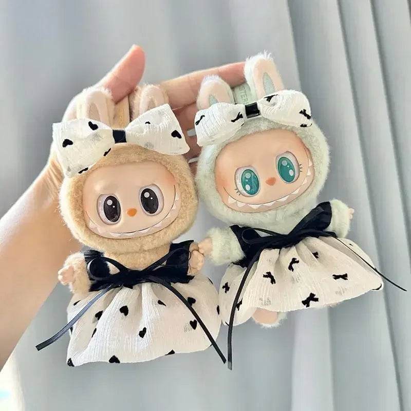 17cm LaBuBu Clothes Outfit Accessories For Korea Kpop Exo Labubu Idol V1 V2 Strap skirt set Clothing Gift - LaBuBu