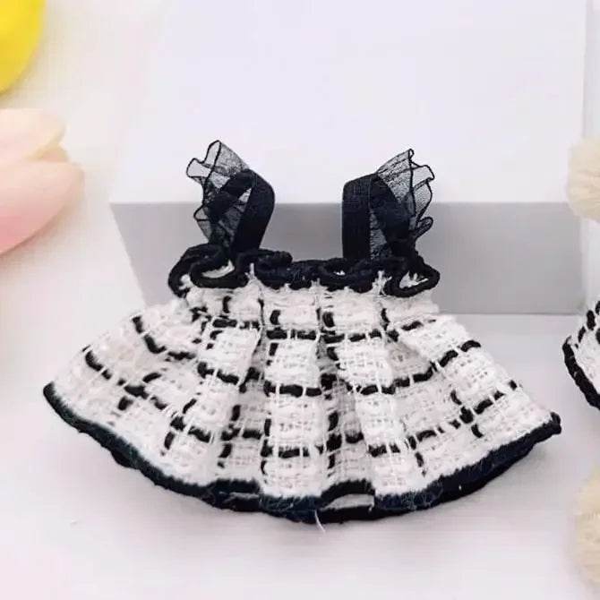 17cm LaBuBu Clothes Outfit Accessories For Korea Kpop Exo Labubu Idol V1 V2 Strap skirt set Clothing Gift - LaBuBu