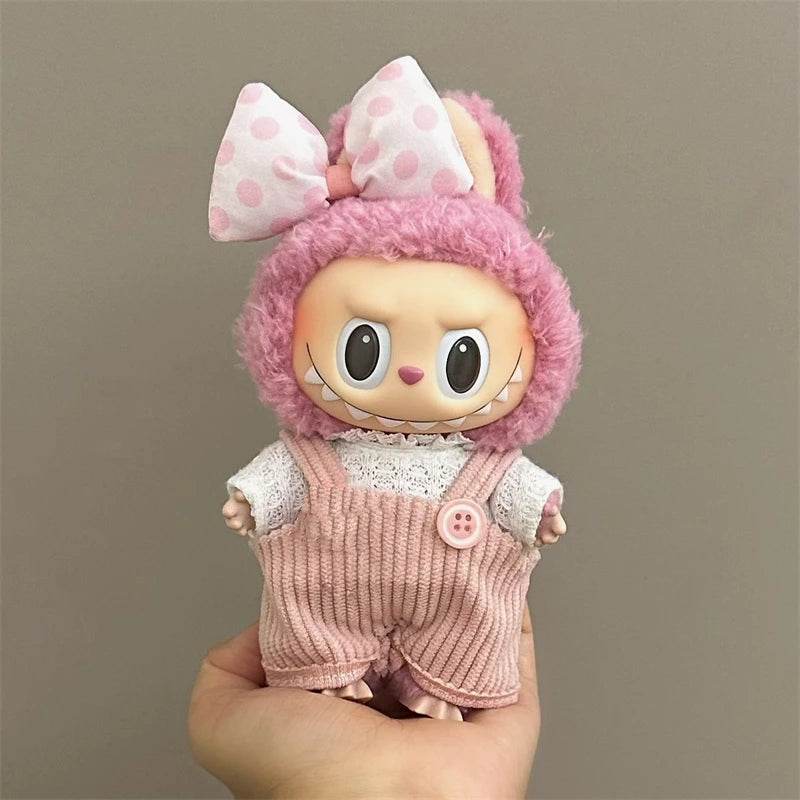 Labubu Clothes Korean Hat and Pants Set to Suit LaBuBu 15/17cm V1 V2 - LaBuBu