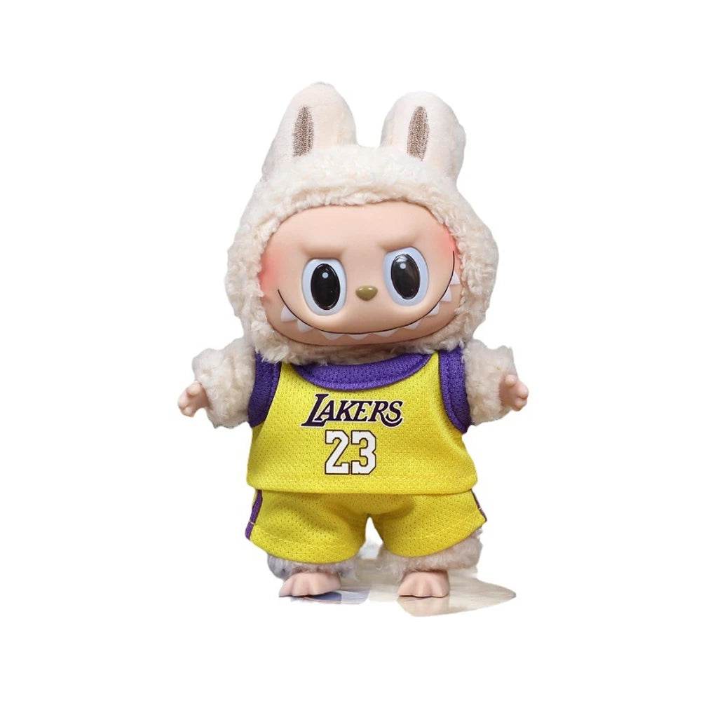 Labubu Clothes Basketball Lakers Boston NBA Style to suit 17cm number 23, 8, 1 & 15 - LaBuBu