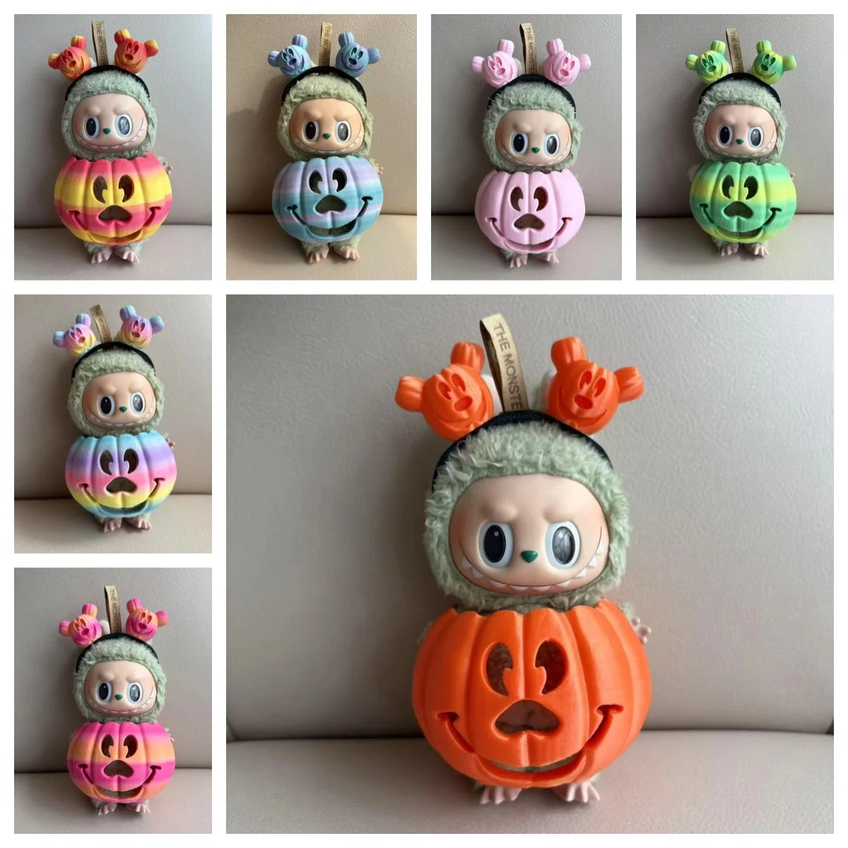 Labubu Halloween Costume Pumpkin 3D Printed Halloween LaBuBu Clothes Outfit 15-17cm - LaBuBus Monster