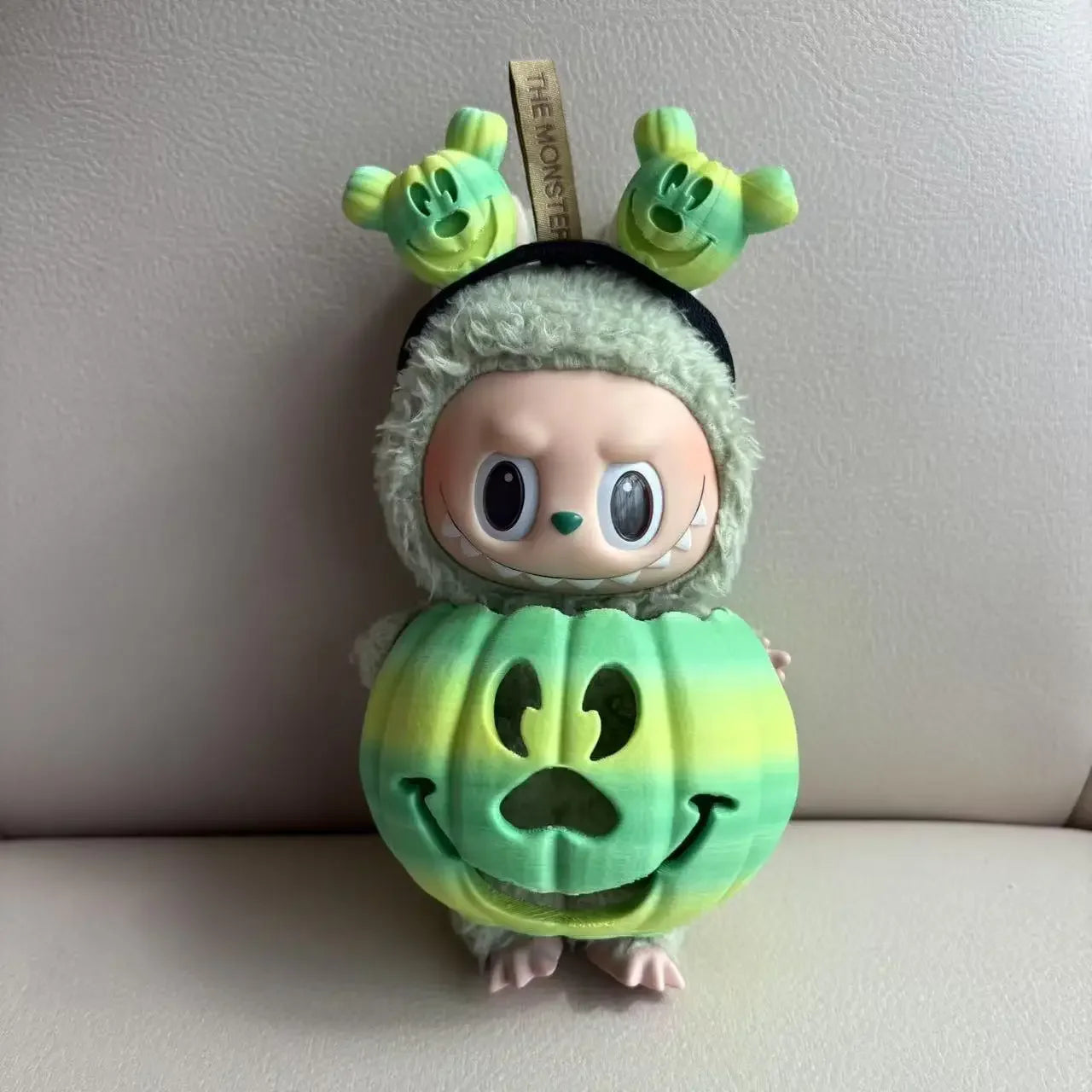 Labubu Halloween Costume Pumpkin 3D Printed Halloween LaBuBu Clothes Outfit 15-17cm - LaBuBus Monster