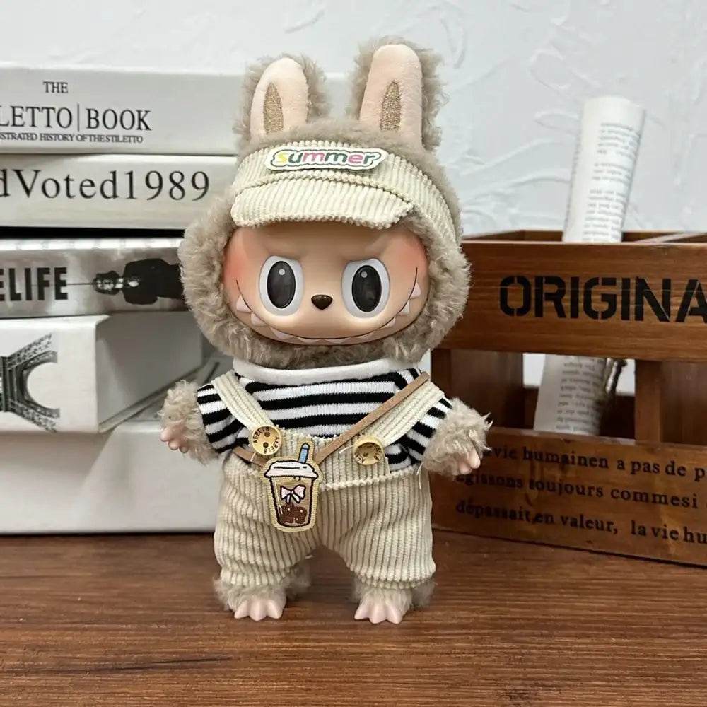 Fashion Clothes Hoodies Doll Clothes Color Match Hoodies Dolls Accessories For 17cm Labubu Doll Clothes Gift - LaBuBu