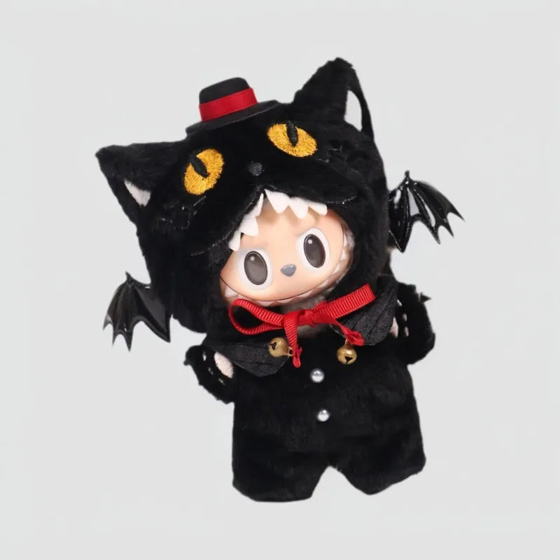 Labubu Halloween Doll Clothes Magic Outfit Set Witch and Black Cat Outfit Set - LaBuBus Monster