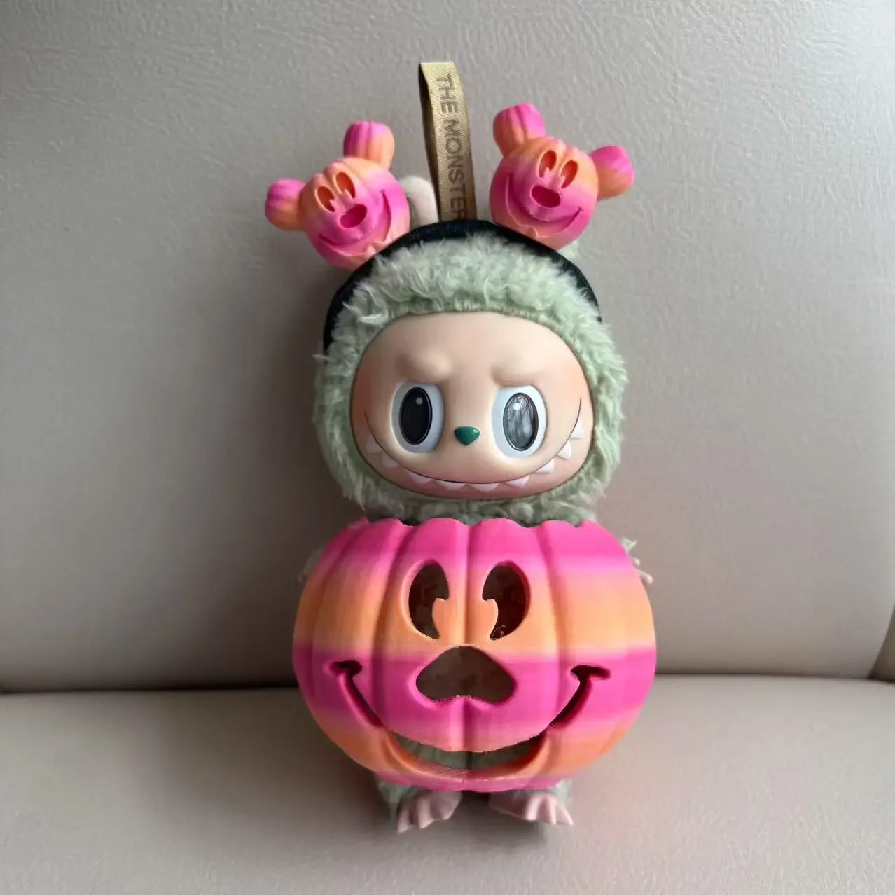 Labubu Halloween Costume Pumpkin 3D Printed Halloween LaBuBu Clothes Outfit 15-17cm - LaBuBus Monster