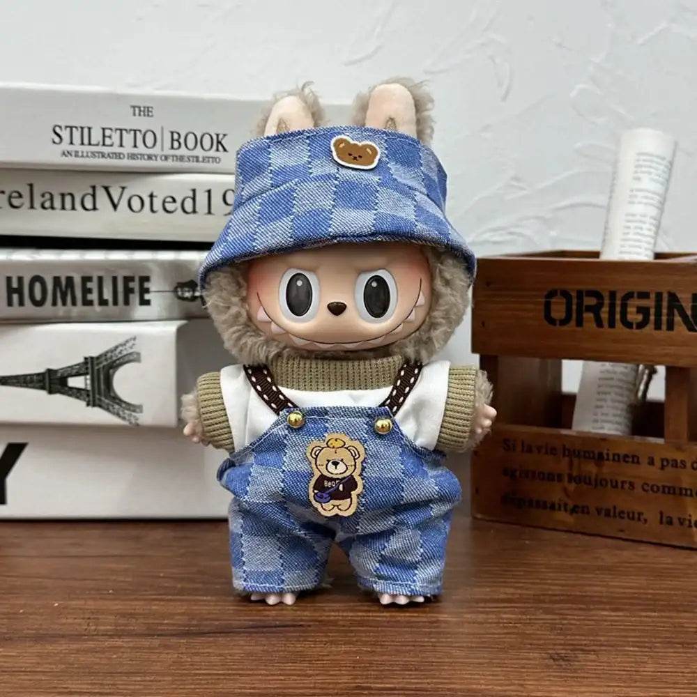 Fashion Clothes Hoodies Doll Clothes Color Match Hoodies Dolls Accessories For 17cm Labubu Doll Clothes Gift - LaBuBu
