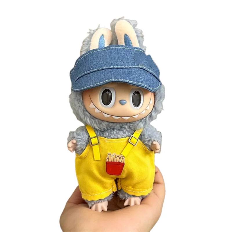 Labubu Clothes Korean Hat and Pants Set to Suit LaBuBu 15/17cm V1 V2 - LaBuBu