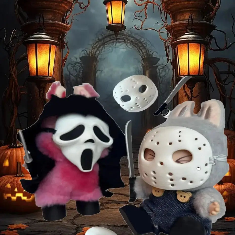 Labubu Mask Halloween Horror Masks Outfits | LaBuBu Clothes