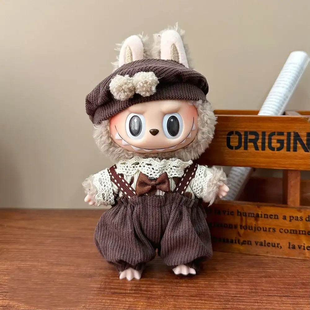 Fashion Clothes Hoodies Doll Clothes Color Match Hoodies Dolls Accessories For 17cm Labubu Doll Clothes Gift - LaBuBu