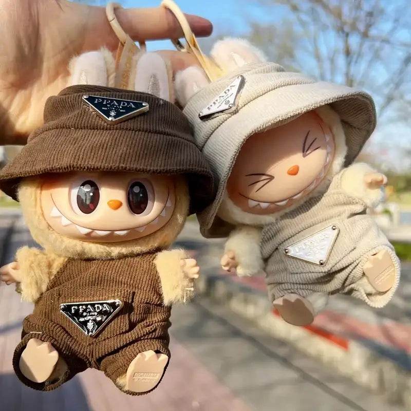 Labubu Clothes Coudroy Prada Set with Hat 15-17cm - LaBuBu