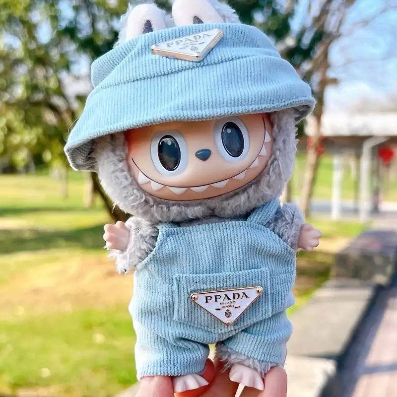 Labubu Clothes Coudroy Prada Set with Hat 15-17cm - LaBuBu