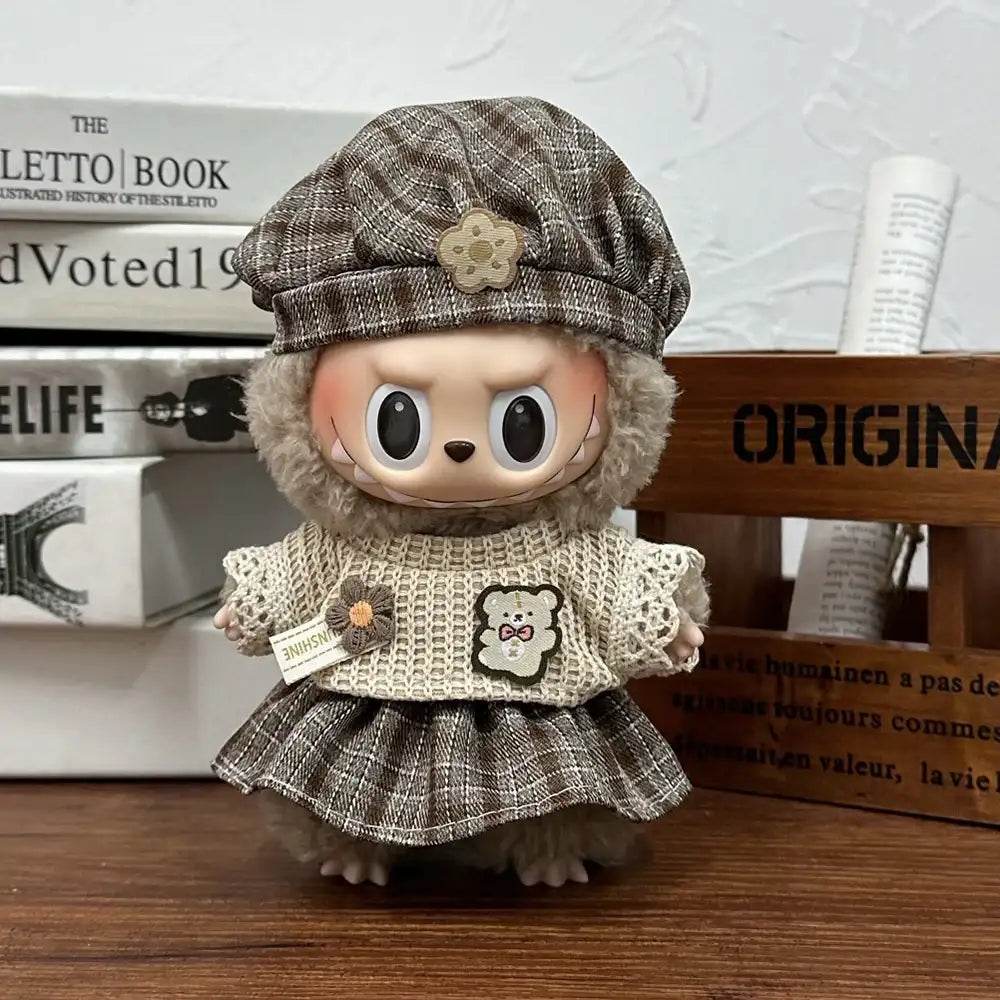 Fashion Clothes Hoodies Doll Clothes Color Match Hoodies Dolls Accessories For 17cm Labubu Doll Clothes Gift - LaBuBu