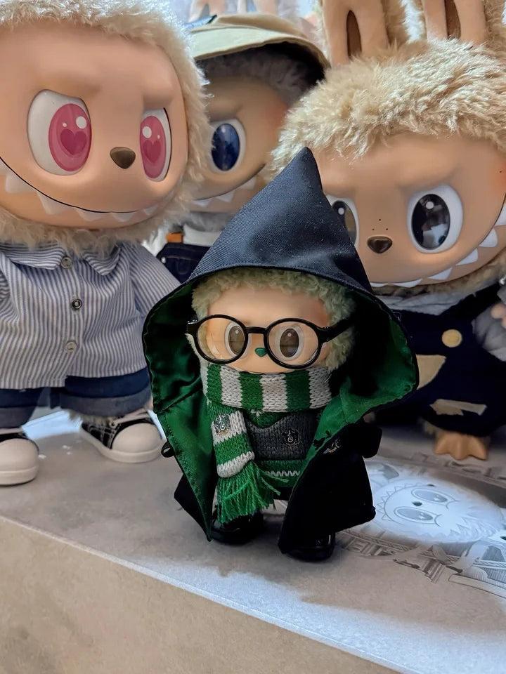 15-17cm Labubu Halloween Wizard School Uniform Full Set Harry Potter Inspired Hogwarts Outfit | LaBuBu Clothes - LaBuBus Monster