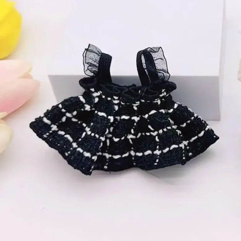17cm LaBuBu Clothes Outfit Accessories For Korea Kpop Exo Labubu Idol V1 V2 Strap skirt set Clothing Gift - LaBuBu