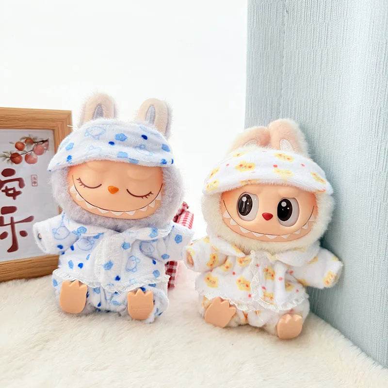 Labubu Clothes Cute Pajamas three piece to suit 15cm/17cm V1 V2 V3 - LaBuBu