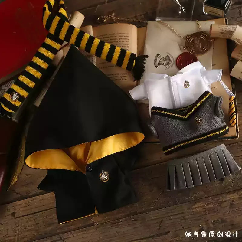 15-17cm Labubu Halloween Wizard School Uniform Full Set Harry Potter Inspired Hogwarts Outfit | LaBuBu Clothes - LaBuBus Monster