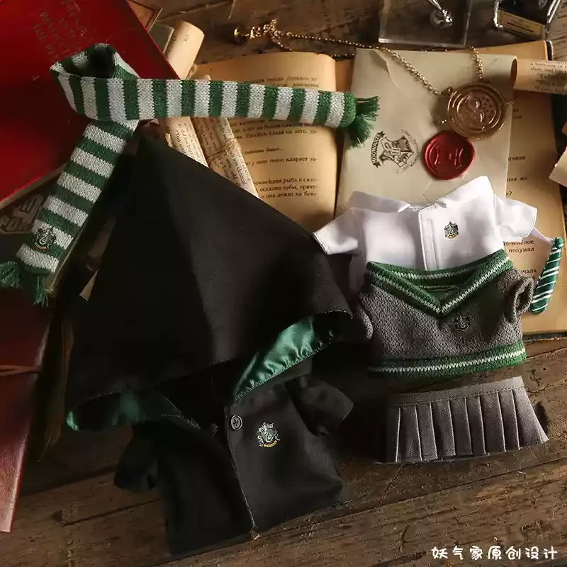 15-17cm Labubu Halloween Wizard School Uniform Full Set Harry Potter Inspired Hogwarts Outfit | LaBuBu Clothes - LaBuBus Monster