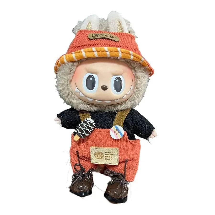 17cm Fashion Doll labubu Clothes Set Suitable for Boys Cute Plush Doll Clothes Suitable for Fashion - LaBuBu
