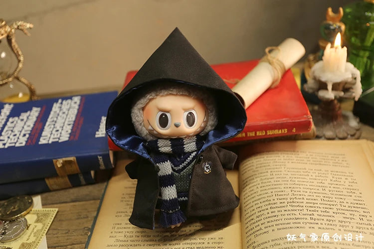 15-17cm Labubu Halloween Wizard School Uniform Full Set Harry Potter Inspired Hogwarts Outfit | LaBuBu Clothes - LaBuBus Monster