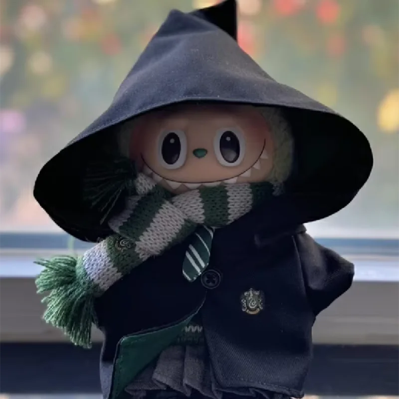 15-17cm Labubu Halloween Wizard School Uniform Full Set Harry Potter Inspired Hogwarts Outfit | LaBuBu Clothes - LaBuBus Monster