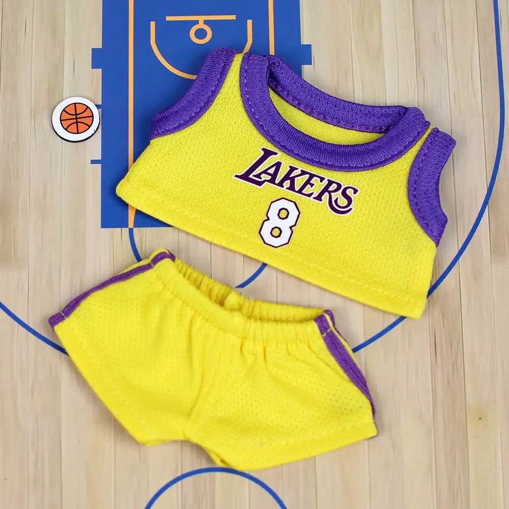 Labubu Clothes Basketball Lakers Boston NBA Style to suit 17cm number 23, 8, 1 & 15 - LaBuBu