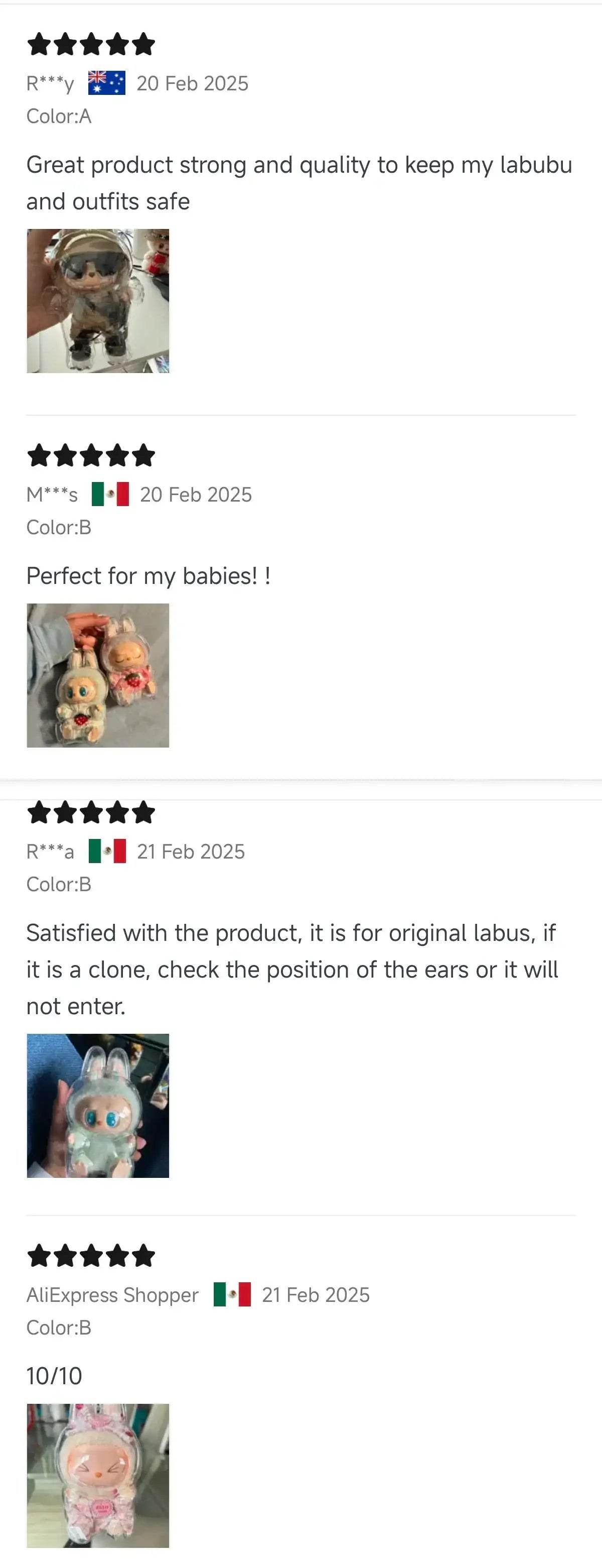 LABUBU Protection Cover to suit V1 V2 | LaBuBu Accessories - LaBuBu
