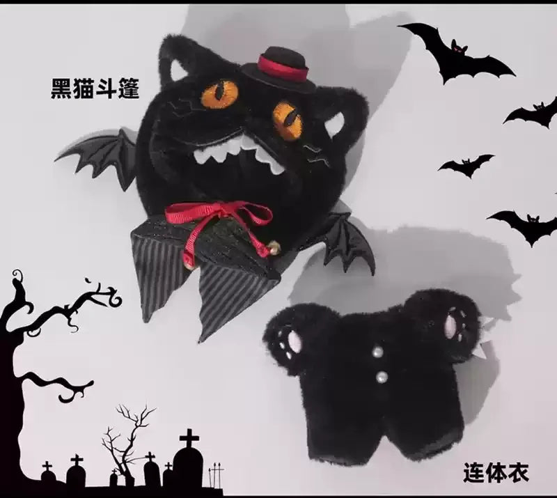 Labubu Halloween Doll Clothes Magic Outfit Set Witch and Black Cat Outfit Set - LaBuBus Monster