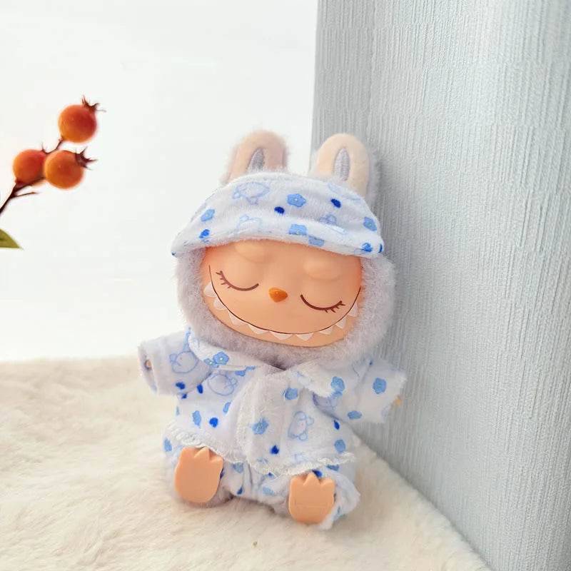 Labubu Clothes Cute Pajamas three piece to suit 15cm/17cm V1 V2 V3 - LaBuBu