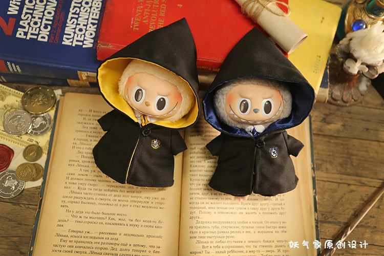 15-17cm Labubu Halloween Wizard School Uniform Full Set Harry Potter Inspired Hogwarts Outfit | LaBuBu Clothes - LaBuBus Monster
