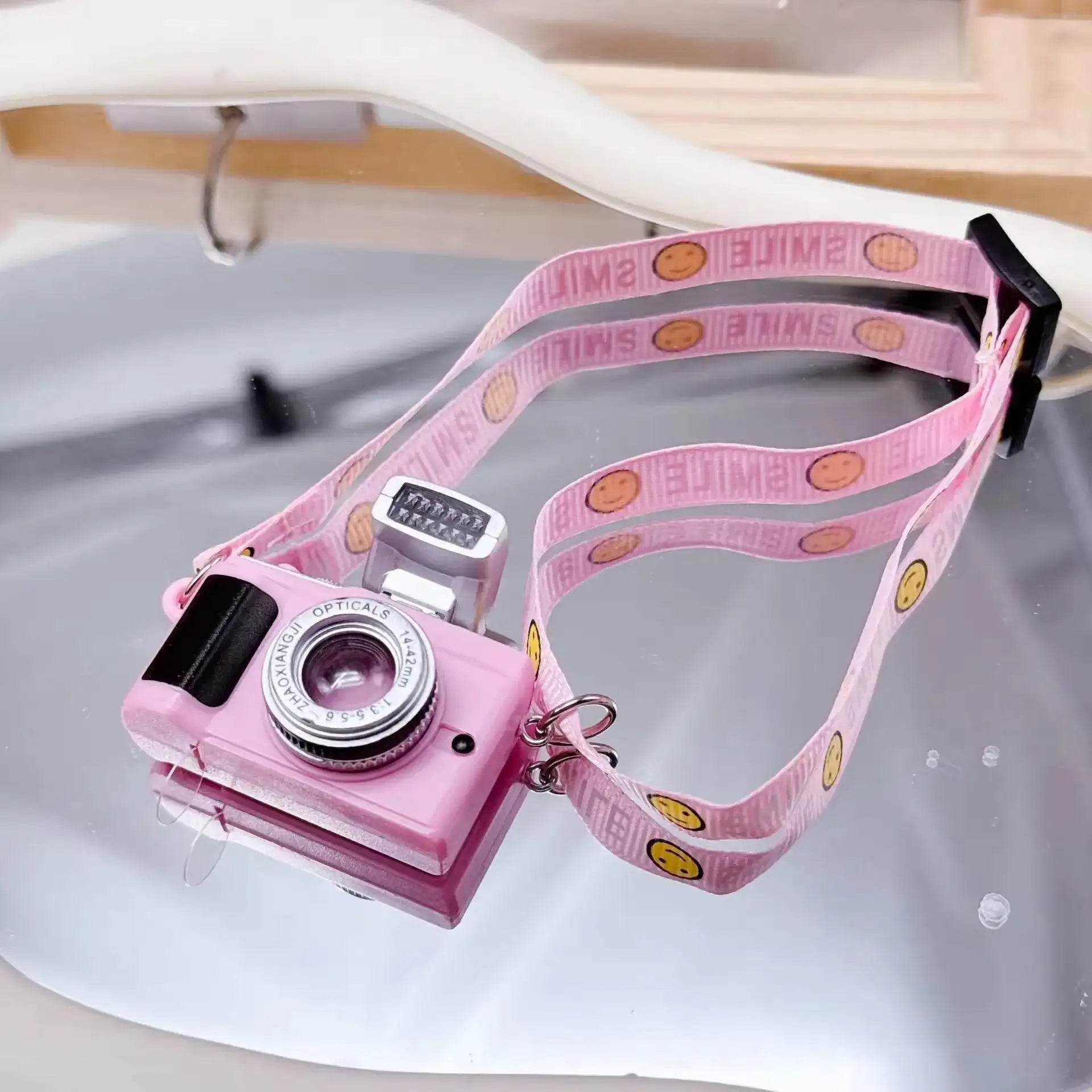 17cm Labubu Flash Camera Cotton Doll Accessory Decorative Camera Bag for Photography Enthusiasts And Collectors - LaBuBu