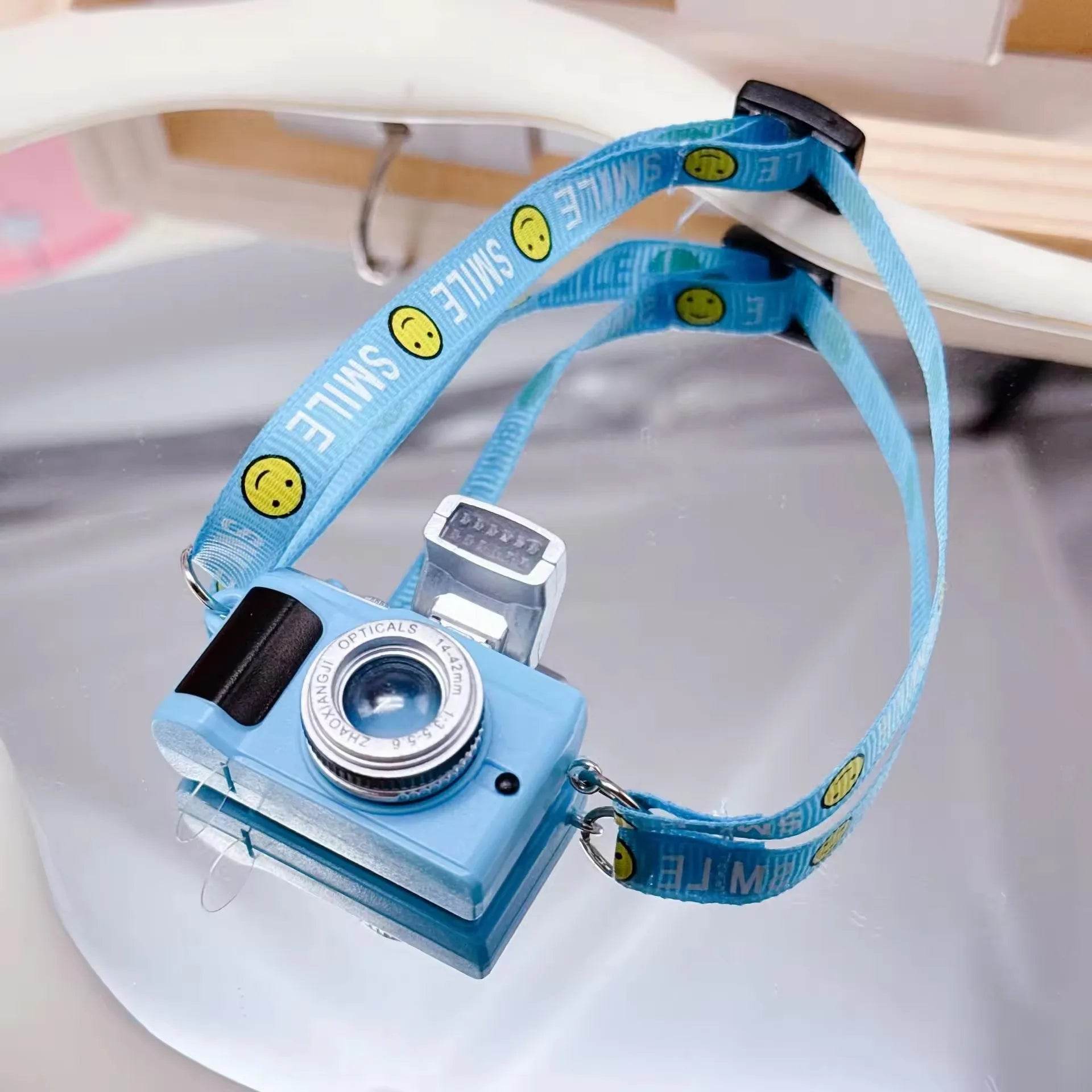 17cm Labubu Flash Camera Cotton Doll Accessory Decorative Camera Bag for Photography Enthusiasts And Collectors - LaBuBu