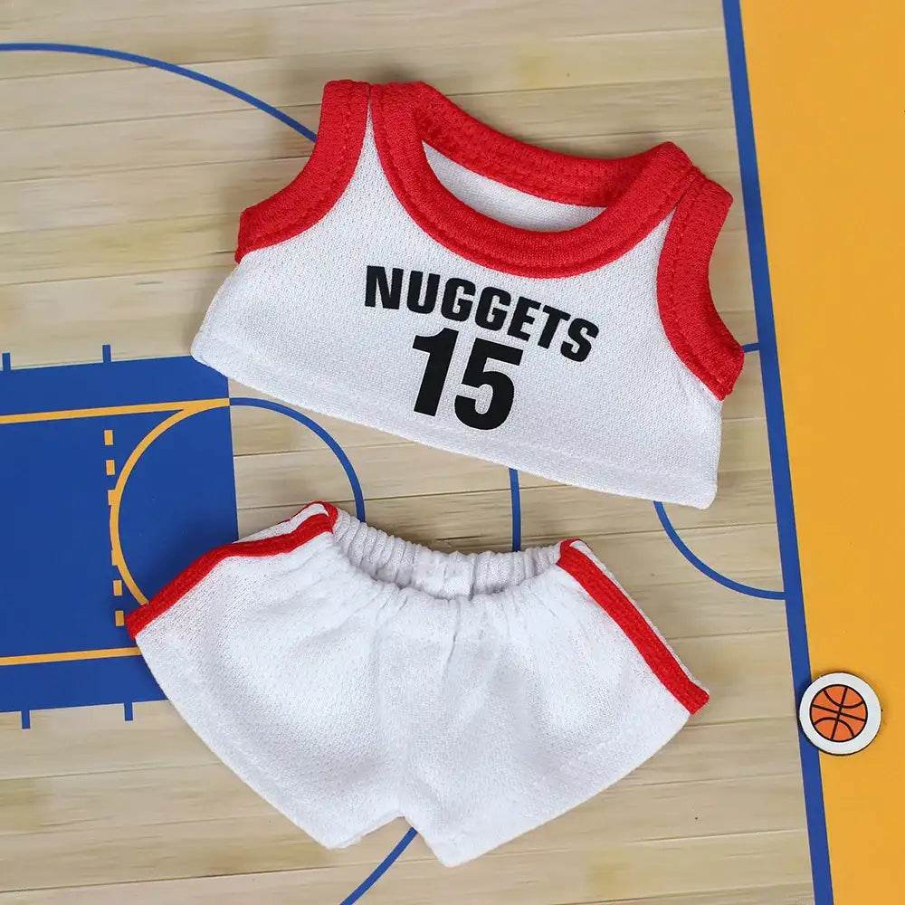 Labubu Clothes Basketball Lakers Boston NBA Style to suit 17cm number 23, 8, 1 & 15 - LaBuBu