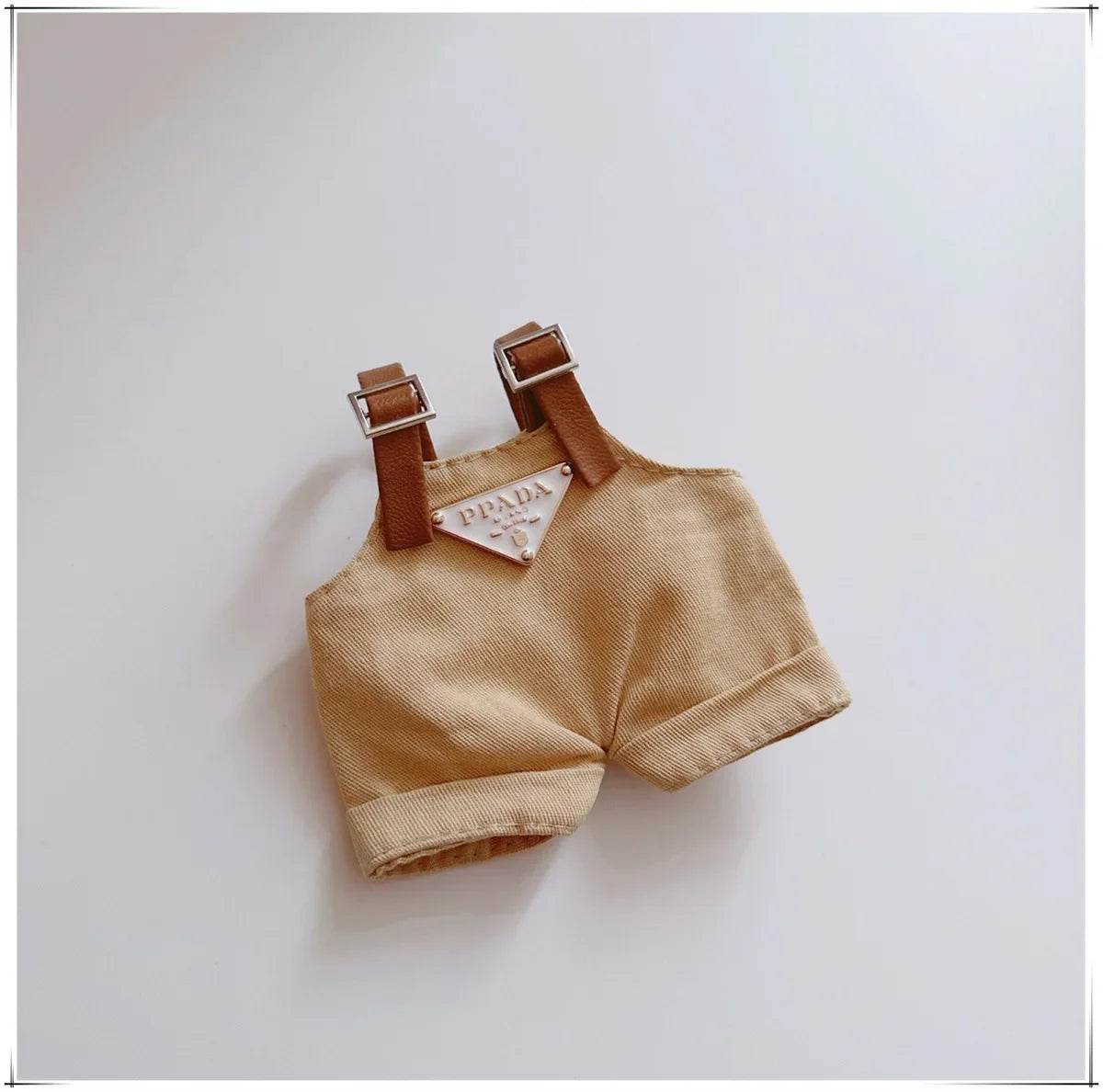 For 17cm v1v2 Labubu Clothes Labubu Sitting Party Hat Bib Pant Shoes Dolls Accessories Cute Decoration Game Toys - LaBuBu