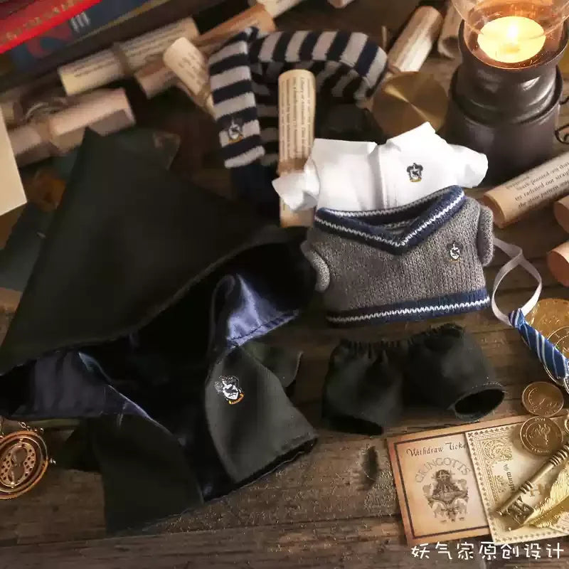 15-17cm Labubu Halloween Wizard School Uniform Full Set Harry Potter Inspired Hogwarts Outfit | LaBuBu Clothes - LaBuBus Monster