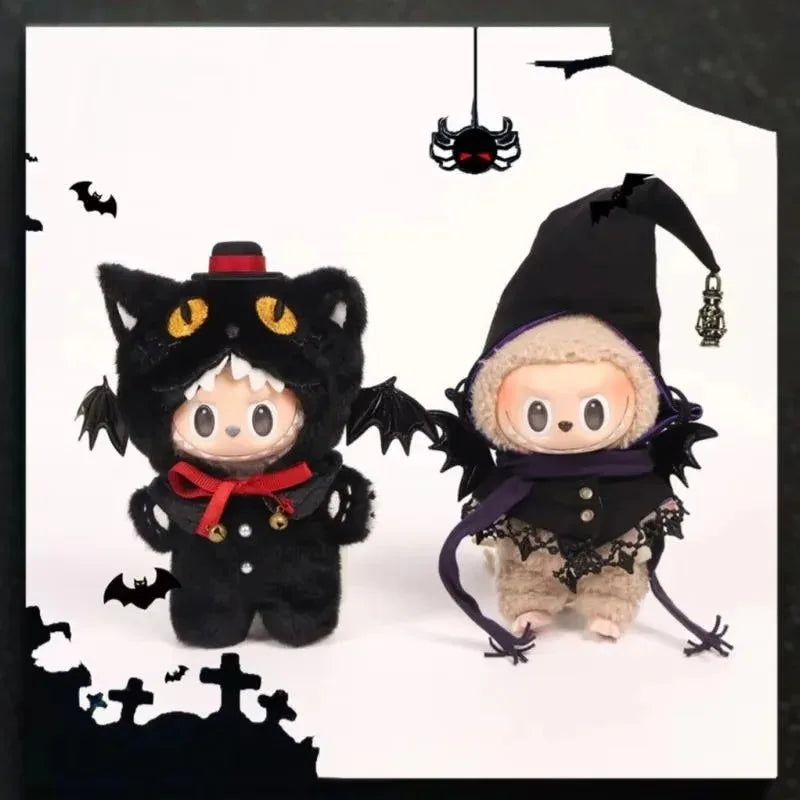 Labubu Halloween Doll Clothes Magic Outfit Set Witch and Black Cat Outfit Set - LaBuBus Monster