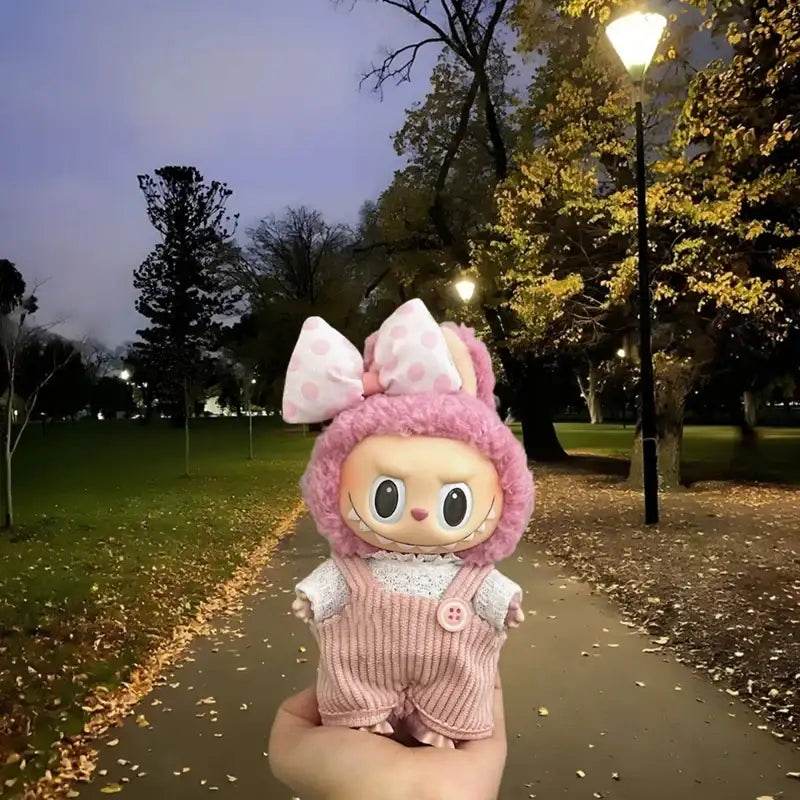 Labubu Clothes Korean Hat and Pants Set to Suit LaBuBu 15/17cm V1 V2 - LaBuBu
