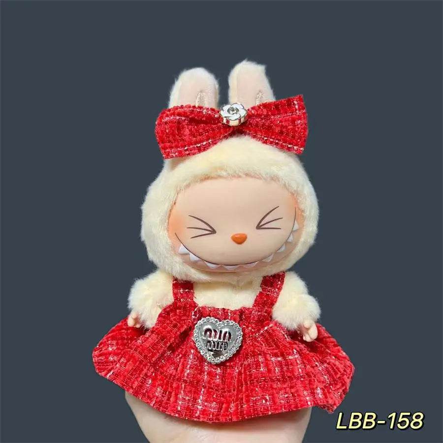 17cm Fashion Doll labubu Clothes Set Suitable for Boys Cute Plush Doll Clothes Suitable for Fashion - LaBuBu