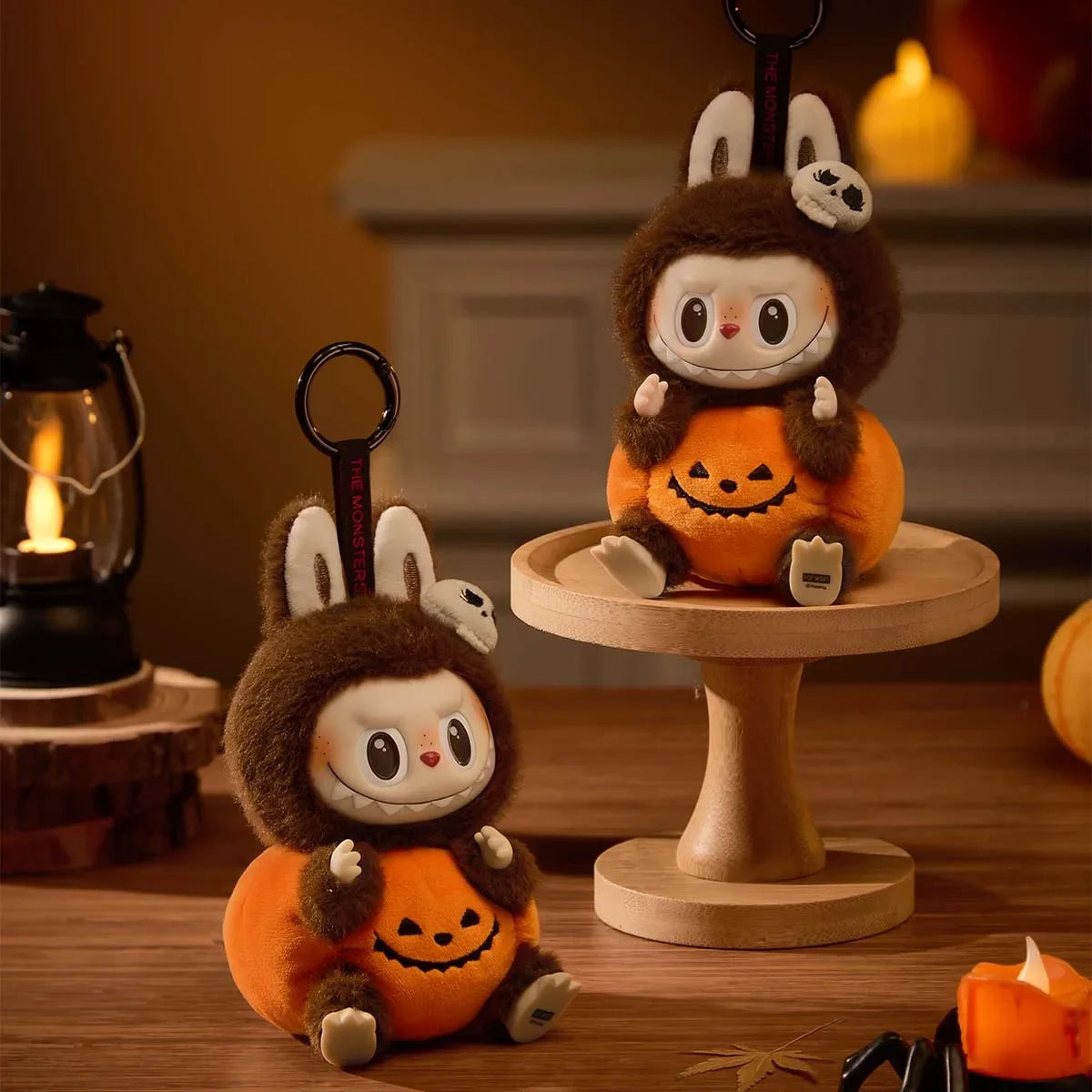 Labubu Happy Halloween Party Series-sitting Pumpkin Vinyl Plush Pendant | LaBuBu Dolls