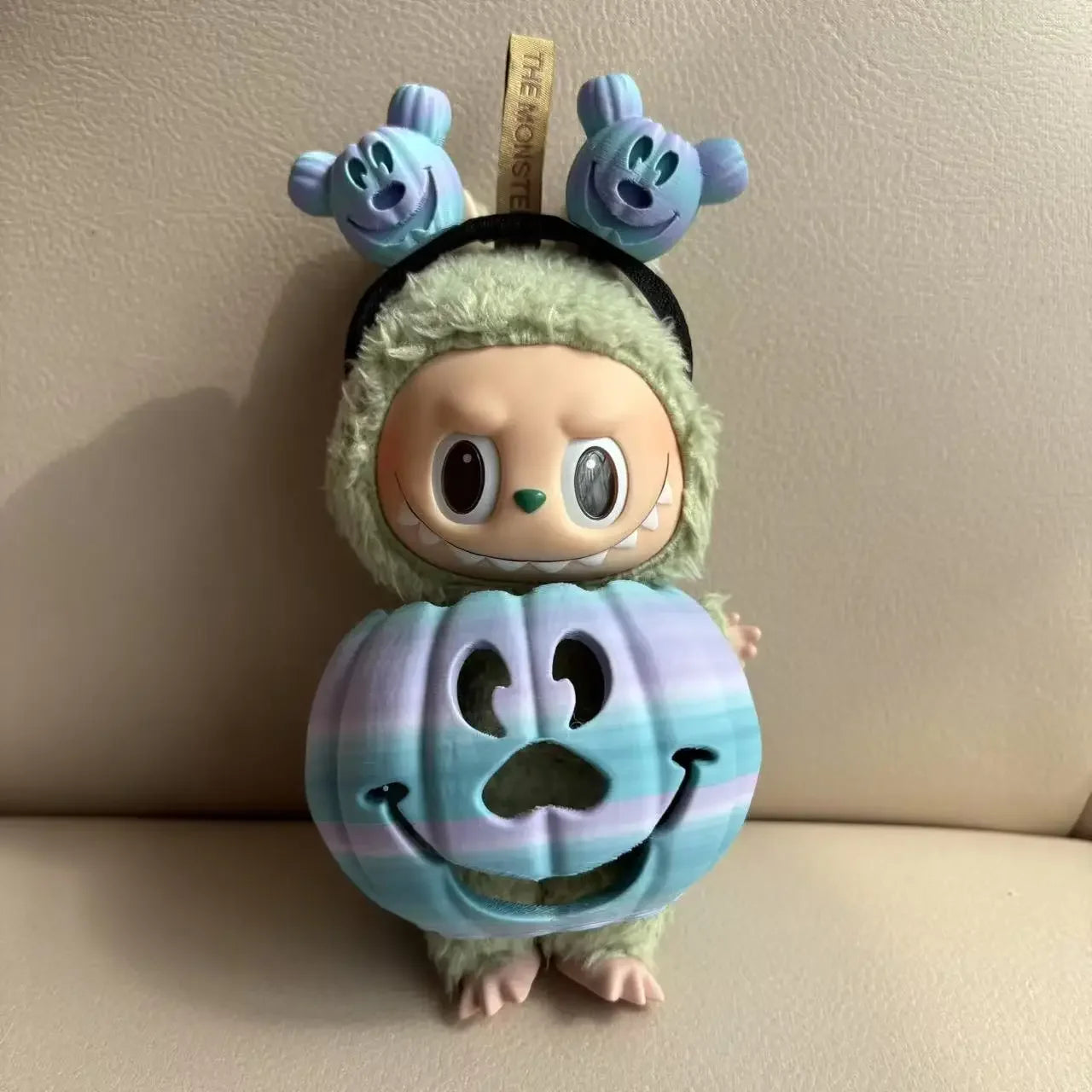 Labubu Halloween Costume Pumpkin 3D Printed Halloween LaBuBu Clothes Outfit 15-17cm - LaBuBus Monster