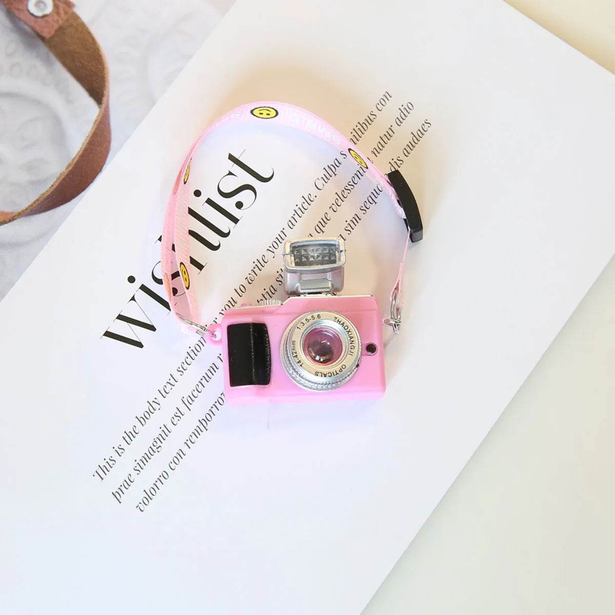 17cm Labubu Flash Camera Cotton Doll Accessory Decorative Camera Bag for Photography Enthusiasts And Collectors - LaBuBu