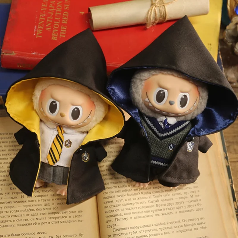 15-17cm Labubu Halloween Wizard School Uniform Full Set Harry Potter Inspired Hogwarts Outfit | LaBuBu Clothes - LaBuBus Monster